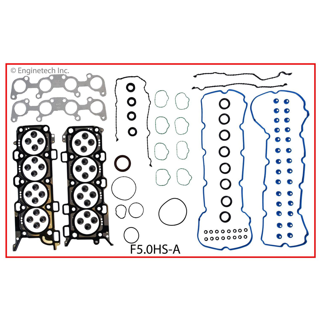 Enginetech F5.0HS-AWB Engine Cylinder Head Gasket Set for Ford Cars and Trucks