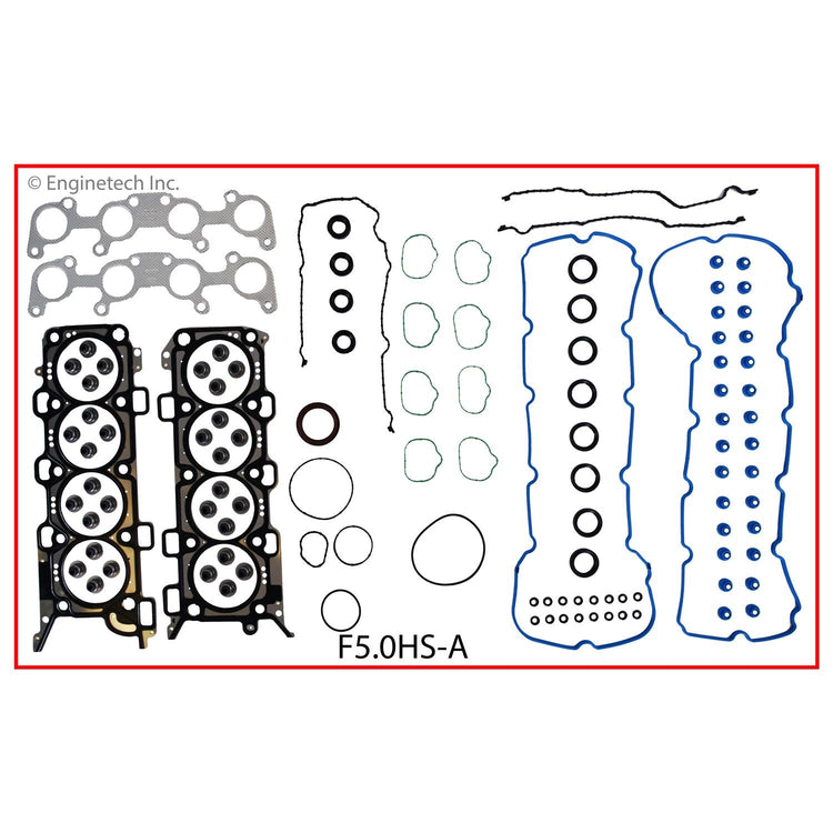 Enginetech F5.0HS-AWB Engine Cylinder Head Gasket Set for Ford Cars and Trucks