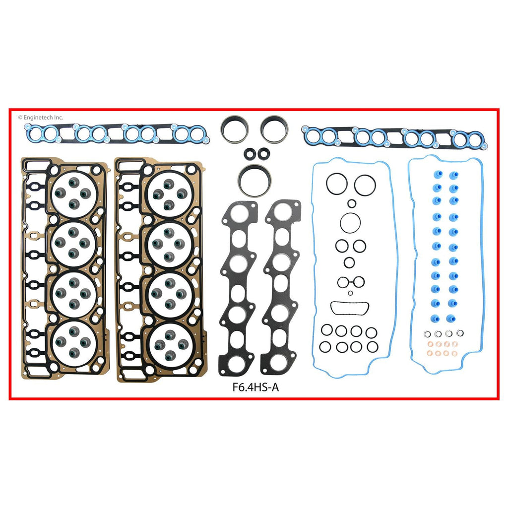 Enginetech F6.4HS-AWB Engine Cylinder Head Gasket Set for Ford Super Duty Trucks
