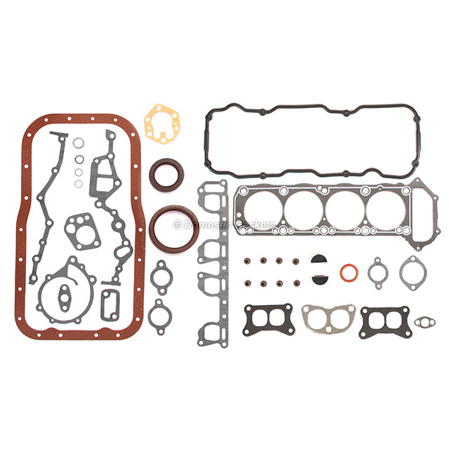 Full Gasket Set Bearings Pistons Fit 83-88 Nissan Pickup D21 Pathfinder 2.4L Z24