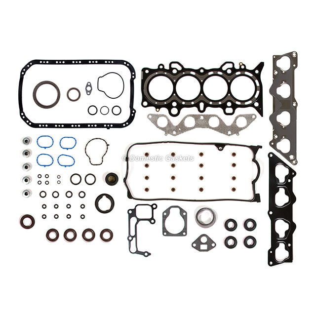 Full Gasket Set Bearings Pistons Fit 01-05 Honda Civic DX LX 1.7L SOHC D17A1