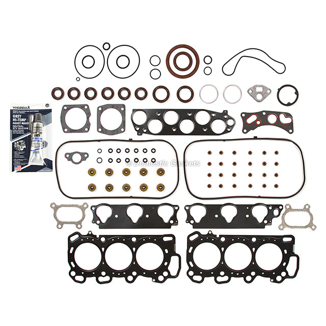Full Gasket Set Bearings Pistons Fit 03-07 Honda Accord V6 3.0 SOHC J30A4 J30A5