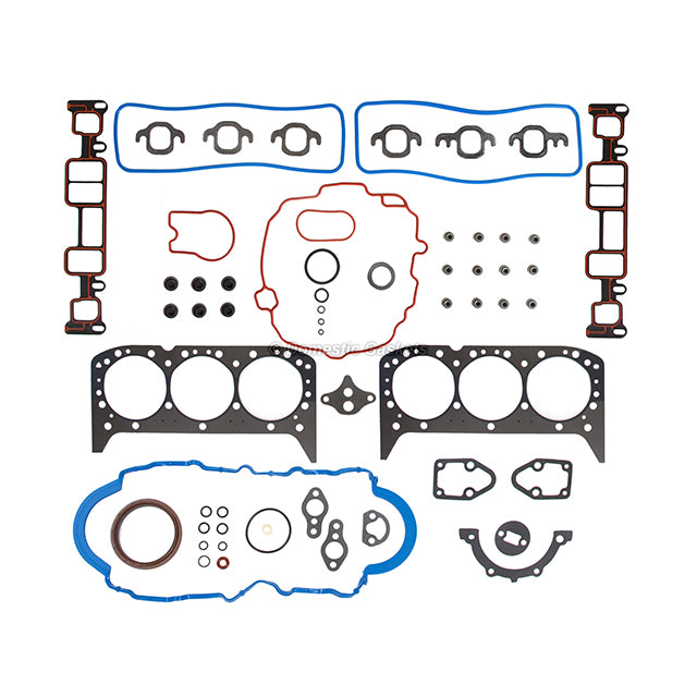 Full Gasket Set Bearings Pistons Fit 96-04 Chevrolet Isuzu GMC 4.3