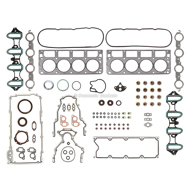 Full Gasket Set Bearings Pistons Fit 99-01 Chevrolet GMC Buick Cadillac 4.8L