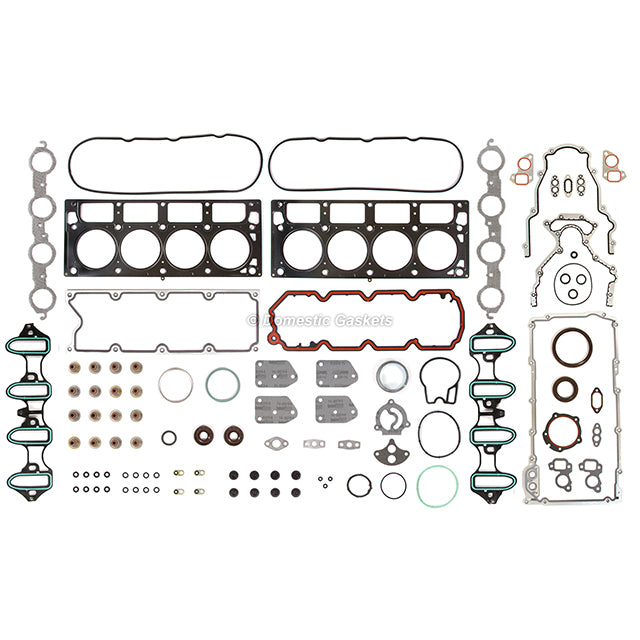 Full Gasket Set Bearings Pistons Fit 00-04 Chevrolet GMC Buick Cadillac 4.8L