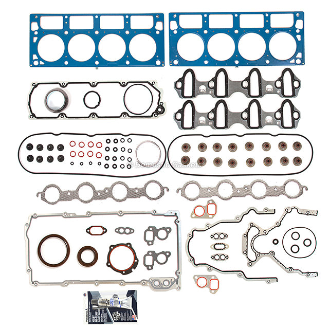 Full Gasket Set Bearings Pistons Fit 10-14 Chevrolet 4.8L 5.3L V8 OHV