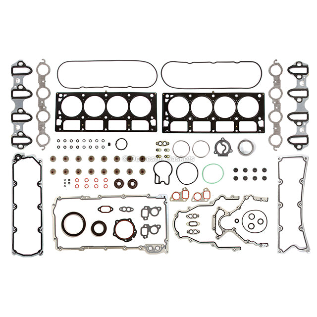 Full Gasket Set Bearings Pistons Fit 06-07 Hummer H2 6.0L OHV