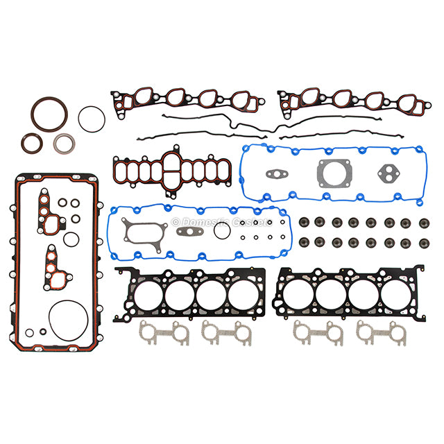 Full Gasket Set Bearings Pistons Fit 97-99 Ford Lincoln 5.4L SOHC Non(PI)