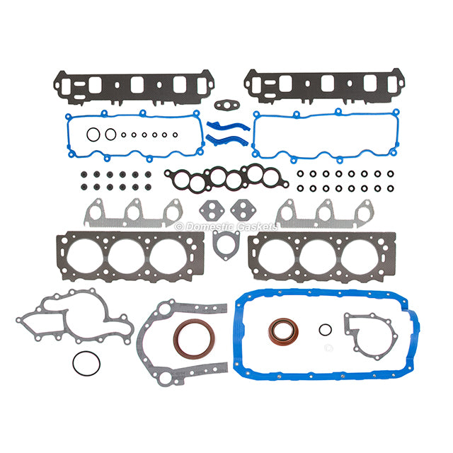 Full Gasket Set Bearings Pistons Fit 91-95 Ford Taurus Mercury 3.0L OHV VIN U