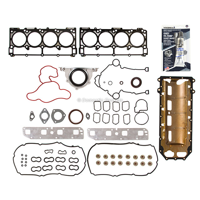Full Gasket Set Bearings Pistons Fit 05-08 Dodge Chrysler Jeep 5.7L HEMI VIN 2 H