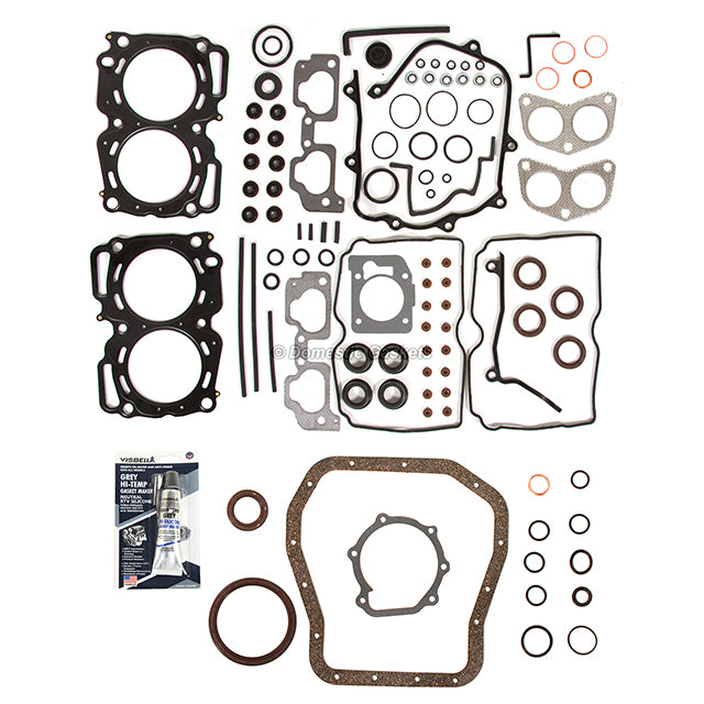 Full Gasket Set Bearings Pistons Fit 99-03 Subaru Legacy Impreza 2.5 EJ25 SOHC