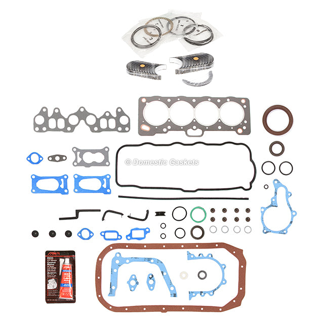 Engine Re-Ring Kit Fit 86-88 Toyota Corolla Chevrolet Nova 1.6L