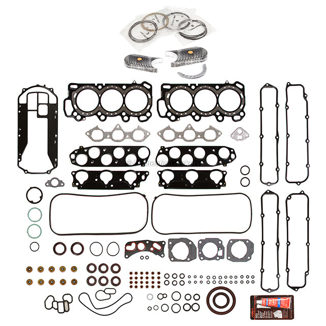 Engine Re-Ring Kit Fit 01-04 Acura Honda 3.5L SOHC