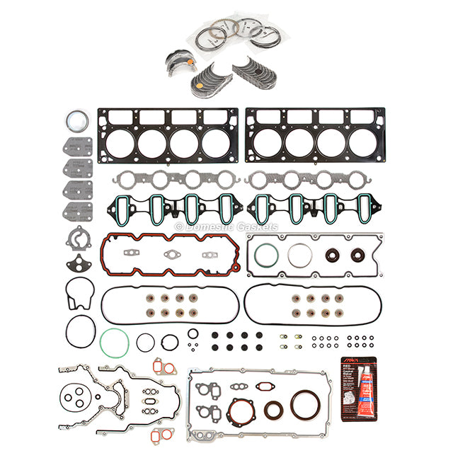 Engine Re-Ring Kit Fit 02-14 Buick Chevrolet GMC Hummer 4.8L 5.3L