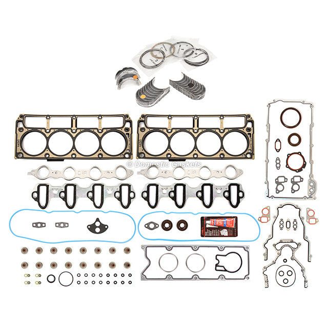 Engine Re-Ring Kit Fit 01-03 GMC Cadillac Chevrolet Hummer 6.0 OHV