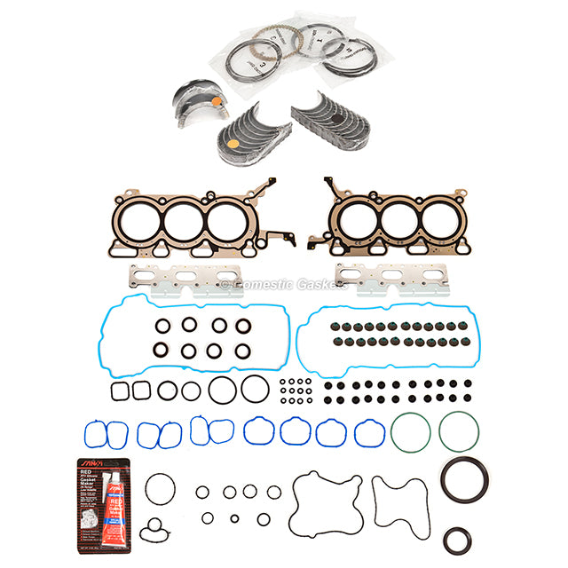 Engine Re-Ring Kit Fit 07-12 Ford Lincoln Edge CX-9 3.5L DOHC
