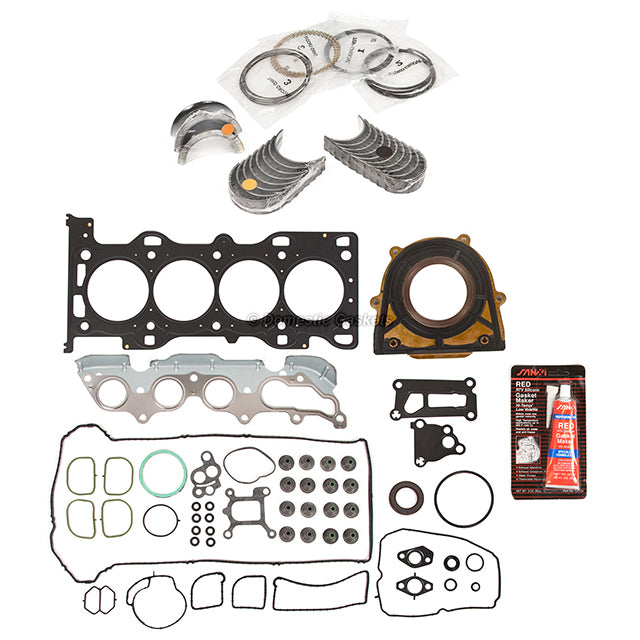 Engine Re-Ring Kit Fit 03-07 Ford Focus Mazda 3 6 2.3L DOHC