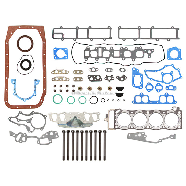 Full Gasket Set Intake Exhaust Valves Fit 85-95 Toyota 2.4L 22R 22RE 22REC SOHC