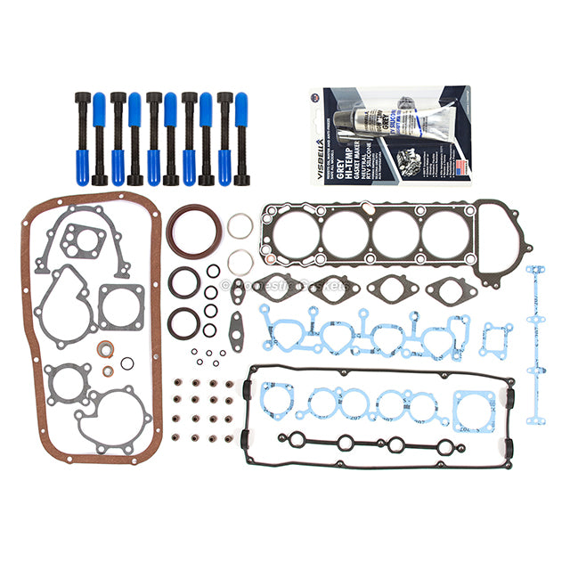 Full Gasket Set Intake Exhaust Valves Fit 91-94 Nissan 240SX 2.4L DOHC KA24DE