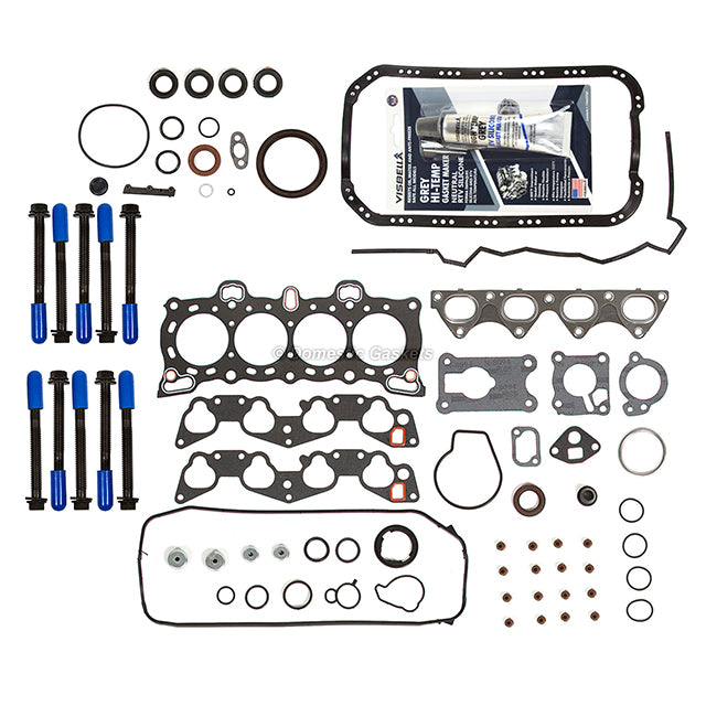 Full Gasket Set Intake Exhaust Valves Fit 92-95 Honda Civic D16A6 D15B1 D15B7