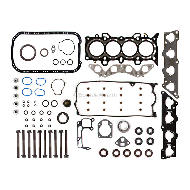 Full Gasket Set Intake Exhaust Valves Fit 01-05 Honda Civic 1.7L SOHC D17A1