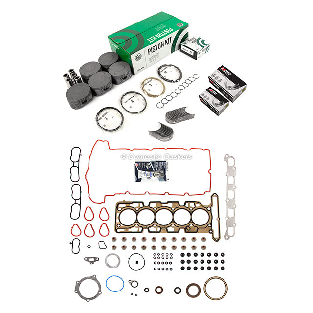 Full Gasket Set Bearings Pistons Fit 07-12 Chevrolet GMC Hummer Isuzu 3.7L