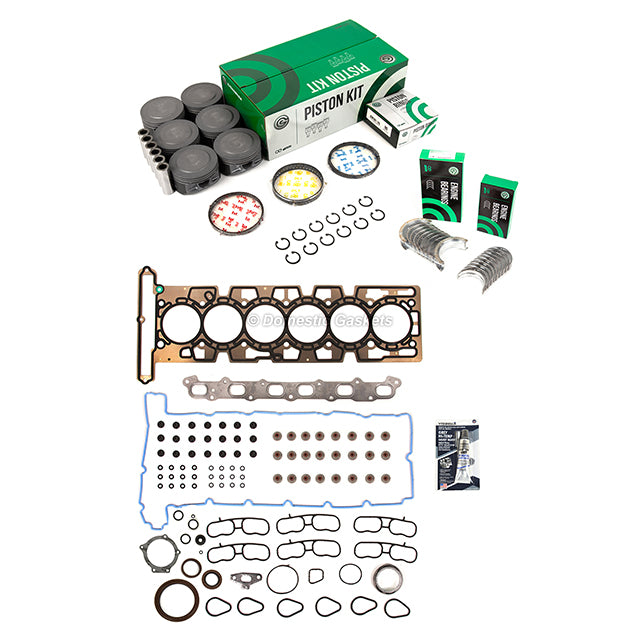 Full Gasket Set Bearings Pistons Fit 02-05 Buick Chevrolet GMC Isuzu 4.2L
