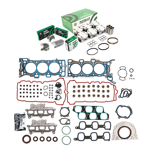 Full Gasket Set Bearings Pistons Fit 07-08 Buick Enclave GMC Acadia Saturn 3.6L