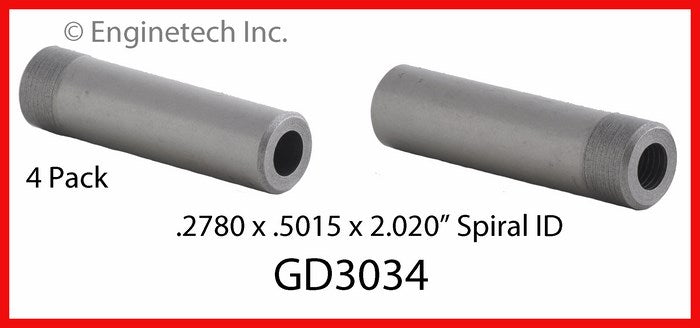 Enginetech GD3034 Engine Valve Guide Set - 4 Pack for Ram and Dodge Trucks