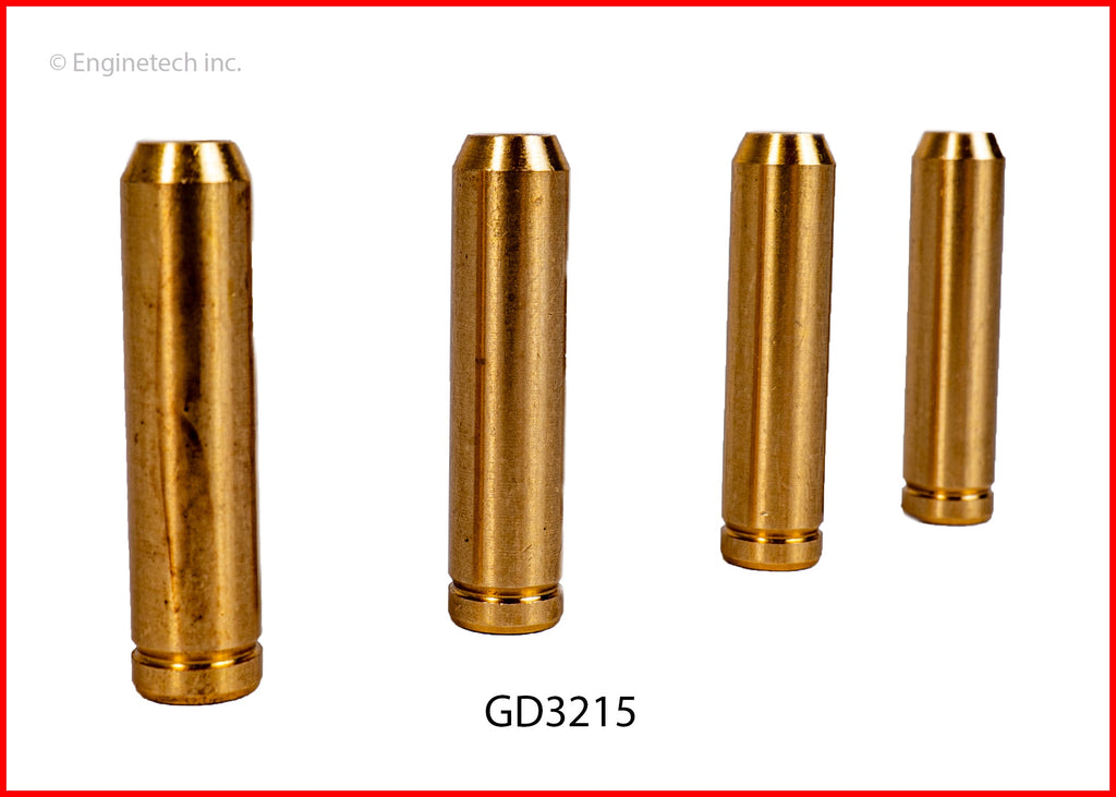 Enginetech GD3215 Engine Valve Guide 4 Pack for Hyundai, Subaru, Kia Models