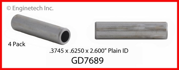 Enginetech Engine Valve Guide 4 Pack - Durable Iron Construction for Reliable Valve Operation