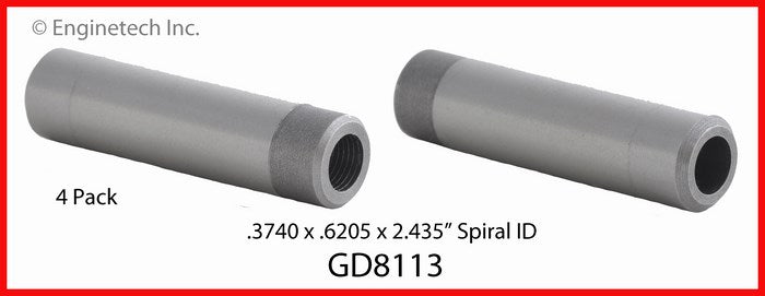 Enginetech GD8113 Engine Valve Guide 4 Pack for Chevrolet C1500, C20, and C2500 Models