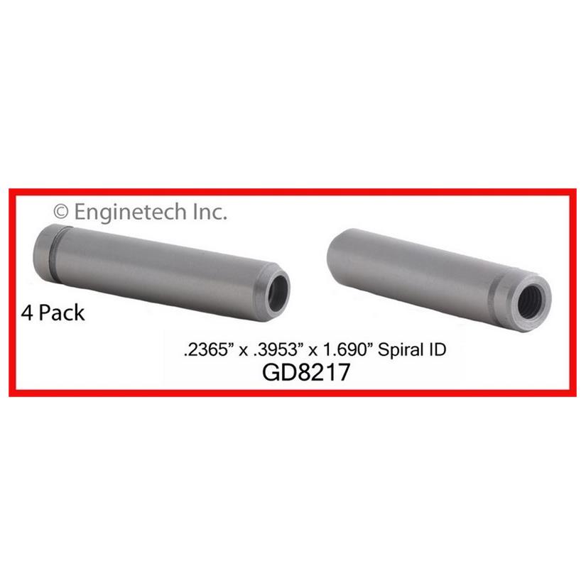 Enginetech GD8217 Engine Valve Guide 4 Pack for Nissan 2012 Models