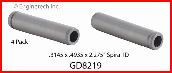 Enginetech GD8219 Engine Valve Guide - 4 Pack for Chrysler Vehicles