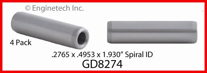 Enginetech GD8274 Engine Valve Guide 4 Pack for Domestic and Import Engines