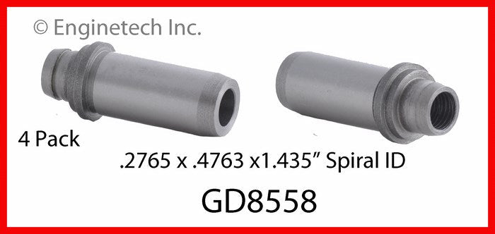 Enginetech GD8558 Engine Valve Guide 4 Pack for VW Models