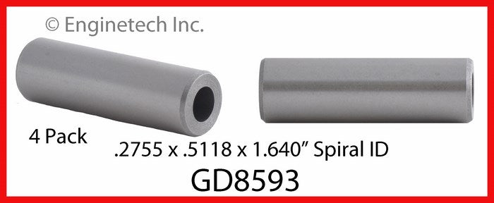 Enginetech GD8593 Engine Valve Guide Set for Chevrolet Lumina and Monte Carlo
