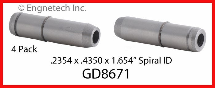 Enginetech GD8671 Engine Valve Guide Pack for Buick and Chevrolet Models