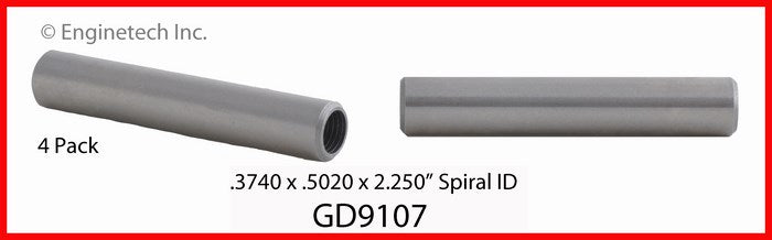 Enginetech GD9107 Engine Valve Guide 4 Pack for Domestic and Import Engines