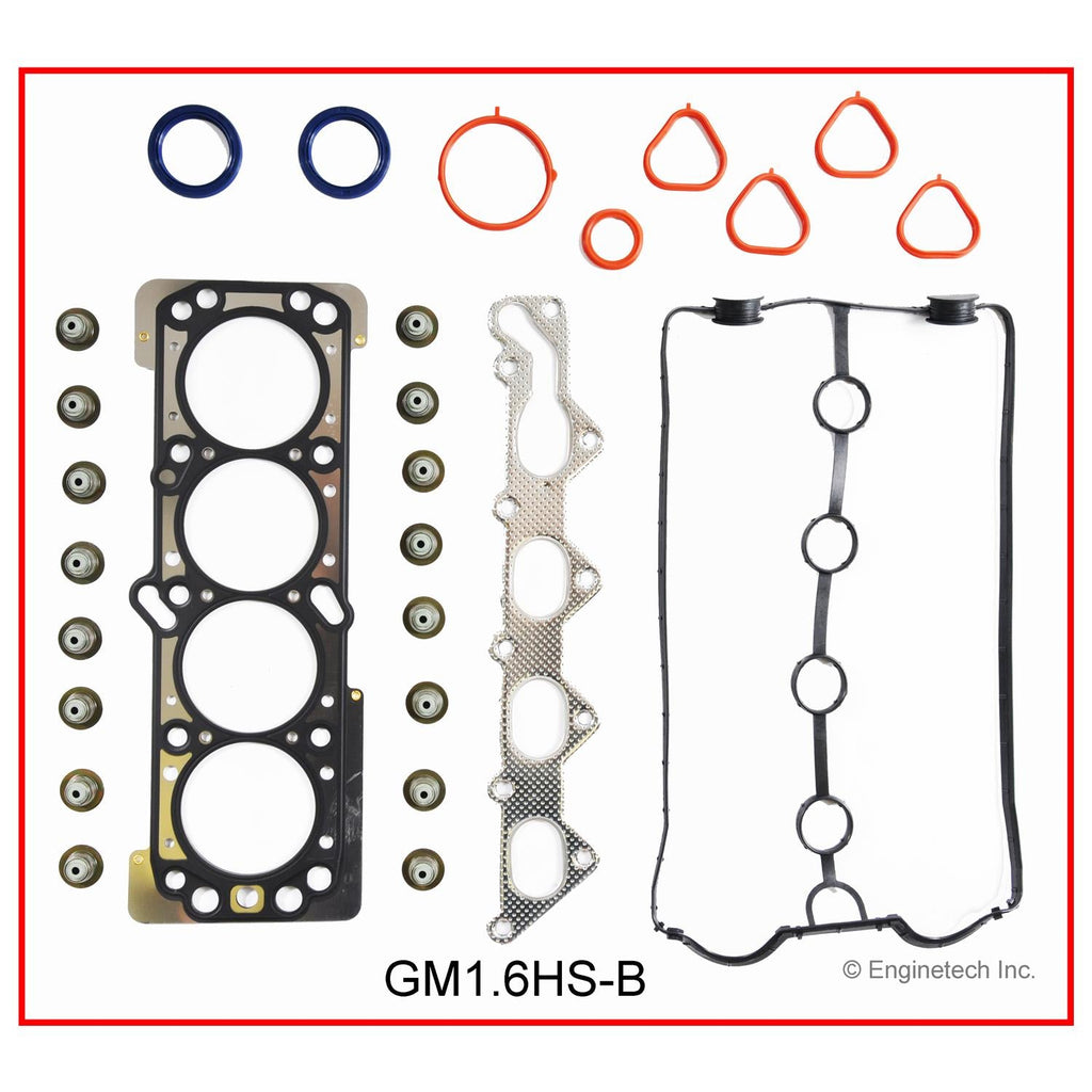 Enginetech GM1.6HS-B Engine Cylinder Head Gasket Set for Chevrolet Aveo and Aveo5