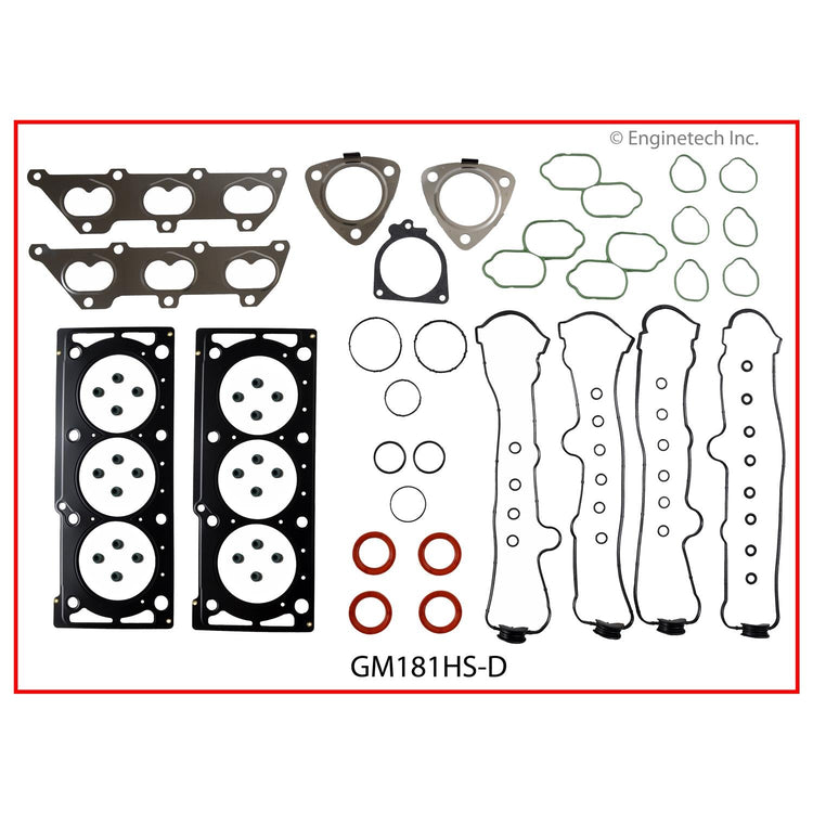 Enginetech GM181HS-D Engine Cylinder Head Gasket Set for GMC and Chevrolet Vehicles