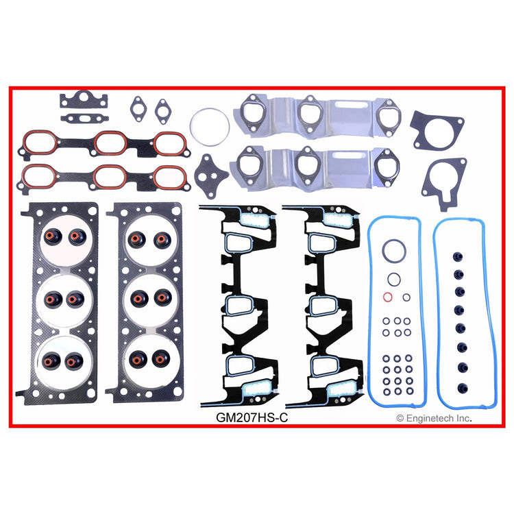 Enginetech GM207HS-CWB Engine Cylinder Head Gasket Set for Chevrolet and GMC Cars and Trucks