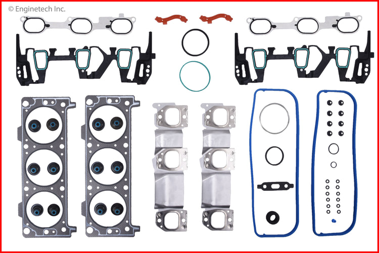 Enginetech GM207HS-EWB Engine Cylinder Head Gasket Set for GMC and Chevrolet Vehicles with Head Bolts