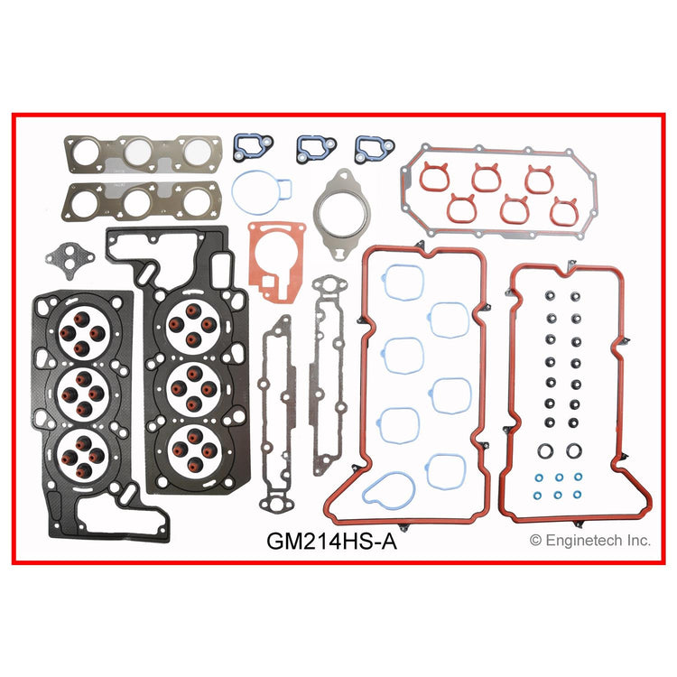 Enginetech GM214HS-AWB Engine Cylinder Head Gasket Set for GMC and Chevrolet Vehicles with Head Bolts