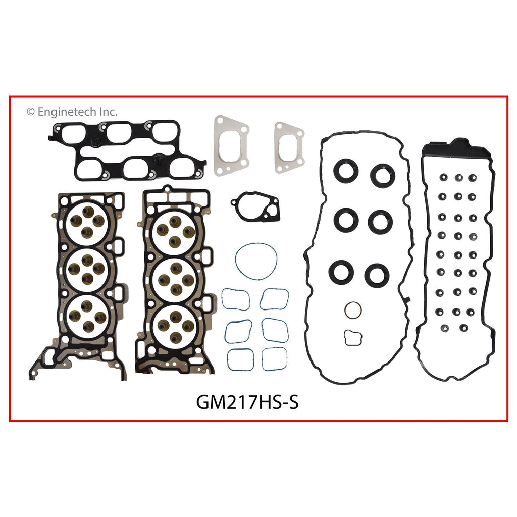 Enginetech GM217HS-S Engine Cylinder Head Gasket Set for GMC and Chevrolet Vehicles