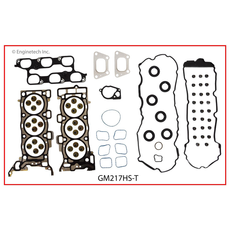 Enginetech GM217HS-T Engine Cylinder Head Gasket Set for GMC and Chevrolet Vehicles