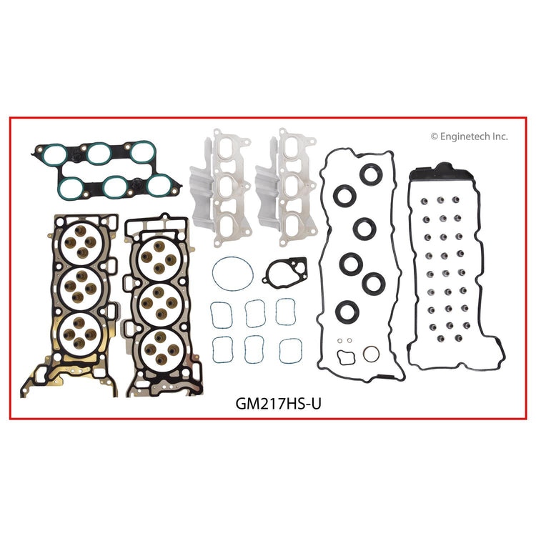 Enginetech GM217HS-U Engine Cylinder Head Gasket Set for GMC and Chevrolet Vehicles