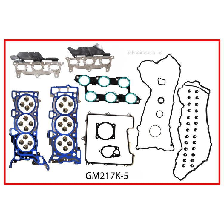 Enginetech GM217K-5 Engine Full Gasket Set for GMC and Chevrolet Cars and Trucks