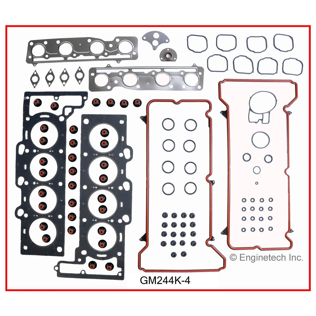 Enginetech GM244K-4 Engine Full Gasket Set for GMC and Chevrolet Cars and Trucks
