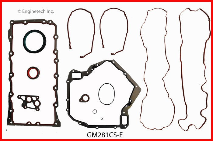 Enginetech GM281CS-E Engine Lower End Gasket Set for GMC and Chevrolet Cars and Trucks